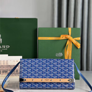 Goyard Monte-Carlo PM Clutch Goyardine Canvas & Cervon Calfskin