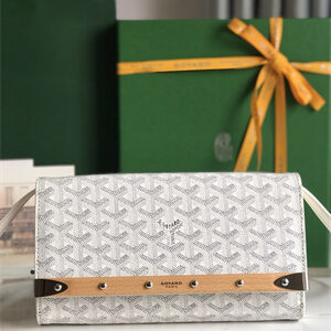 Goyard Monte-Carlo PM Clutch Goyardine Canvas & Cervon Calfskin