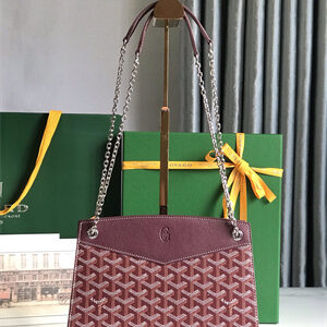 Goyard Rouette Structure PM Bag In Goyardine Canvas & Chevroches Calfskin