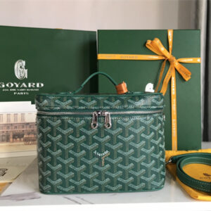 Goyard Muse Vanity Case In Goyardine Canvas & Cervon Calfskin
