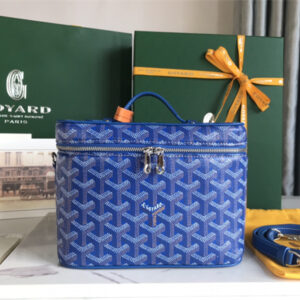 Goyard Muse Vanity Case In Goyardine Canvas & Cervon Calfskin