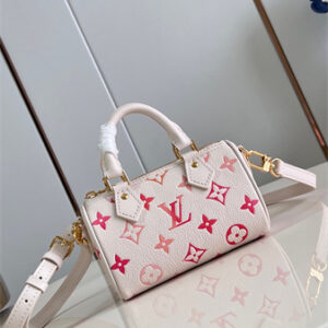 LV Nano Speedy Monogram Empreinte Leather Sunrise Aquarelle M83452