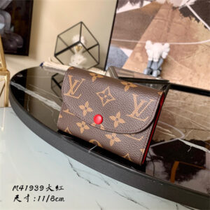 L.V Rosalie Coin Purse Monogram Canvas Inside  Red M41939
