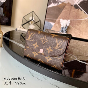 L.V Rosalie Coin Purse Monogram Canvas Inside Pink M41939