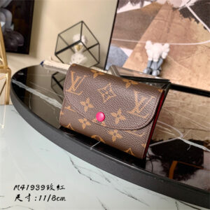 L.V Rosalie Coin Purse Monogram Canvas Inside Fuchsia M41939