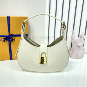 L.V Low Key Shoulder Bag Grained Calfskin Quartz M24990