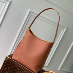 L.V Low Key Hobo PM Bag Smooth Calfskin Cognac M25354
