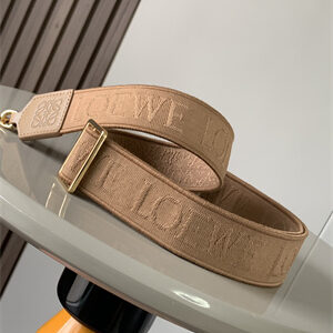 Loewe Anagram strap in jacquard and calfskin