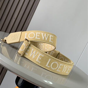 Loewe Anagram strap in jacquard and calfskin