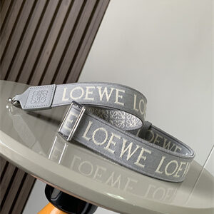 Loewe Anagram strap in jacquard and calfskin