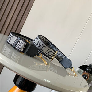 Loewe Anagram strap in jacquard and calfskin
