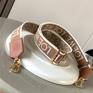 Loewe Anagram strap in jacquard and calfskin
