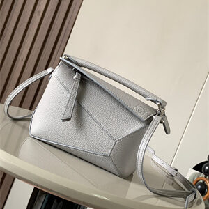 Loewe Mini Puzzle Bag In Soft Grained Calfskin