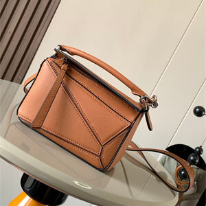 Loewe Mini Puzzle Bag In Soft Grained Calfskin