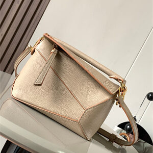 Loewe Mini Puzzle Bag In Soft Grained Calfskin