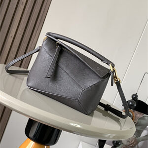 Loewe Mini Puzzle Bag In Soft Grained Calfskin