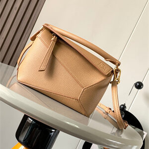 Loewe Mini Puzzle Bag In Soft Grained Calfskin