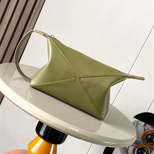 Loewe Puzzle Fold Wash Bag In Shinny Calfskin