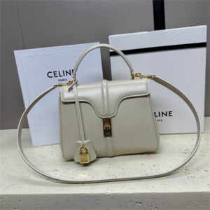 Celine Small 16 Bag In Satined Calfskin Grey