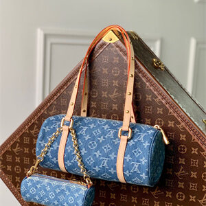 L.V Papillon Monogram Denim canvas M46830