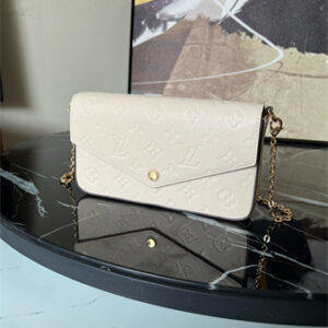 L.V  Felicie Pochette Monogram Emprenite Cream M64064