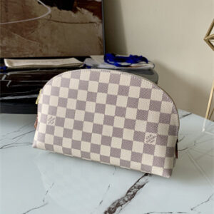 L.V Cosmetic Pouch GM Damier Azur N47353