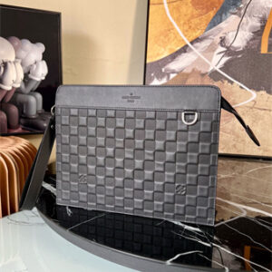 L.V Stand Pouch Damier Infini Black N64050