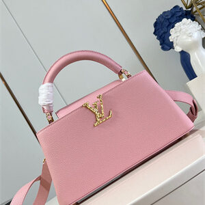 L.V Capucines East-West BB Grained calfskin Pink M48865
