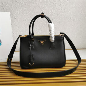 Prada Medium Galleria  leather bag Black Color 1BA863