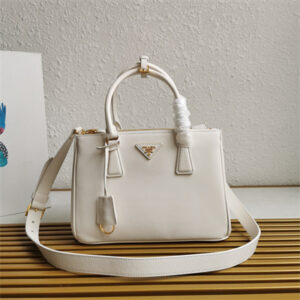 Prada Medium Galleria  leather bag White Color 1BA863