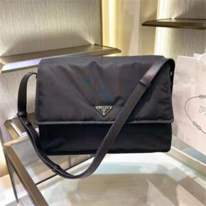 Prada Re-Nylon Messager Bag Black 1BC208