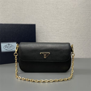 Prada Saffiano leather mini-bag Black Color 1BD356