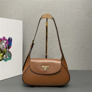 Prada Small leather shoulder bag Caramel 1BD358