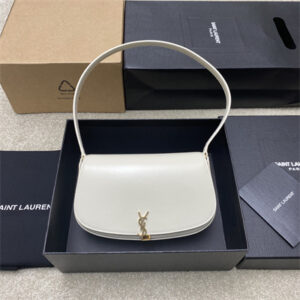 Y.S.L Mini Voltaire In Box Saint Laurent White Color