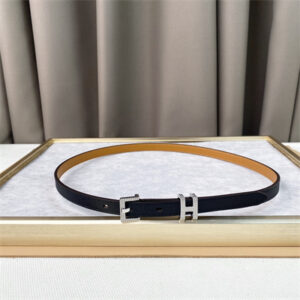 Hermes Pop H Guillochee 15 belt 15MM Cowhide Black