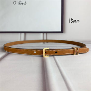 Hermes Pop H 15 belt Empsom Leather Brown