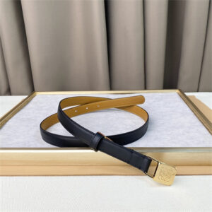 Loewe Belt In Calfskin 20MM Gold Hardware Black/Brown