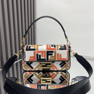 Fen.di Baguette Multicolor FF Canvas Bag