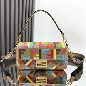 Fen.di Baguette Multicolor FF Canvas Bag