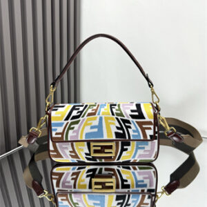 Fen.di Baguette Multicolor FF Canvas Bag