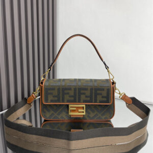 Fen.di Baguette FF Canvas Bag