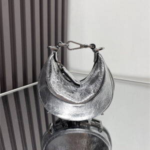 Fendigraphy Nano Leather Bag Silver/Silver