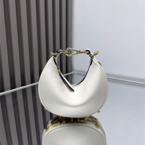 Fendigraphy Nano Leather Bag White