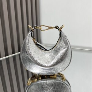 Fendigraphy Nano Leather Bag Silver/Gold