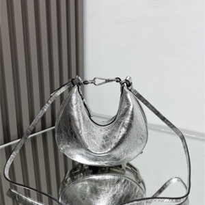 Fendigraphy Mini Leather Bag Silver/Silver