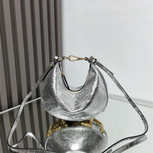 Fendigraphy Mini Leather Bag Silver/Gold