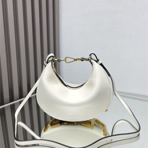 Fendigraphy Mini Leather Bag White