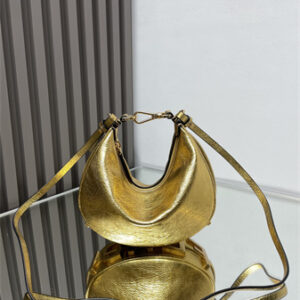 Fendigraphy Mini Leather Bag Gold