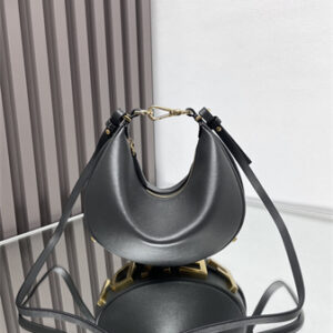 Fendigraphy Mini Leather Bag Dk Grey