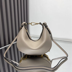 Fendigraphy Mini Leather Bag Dove Grey